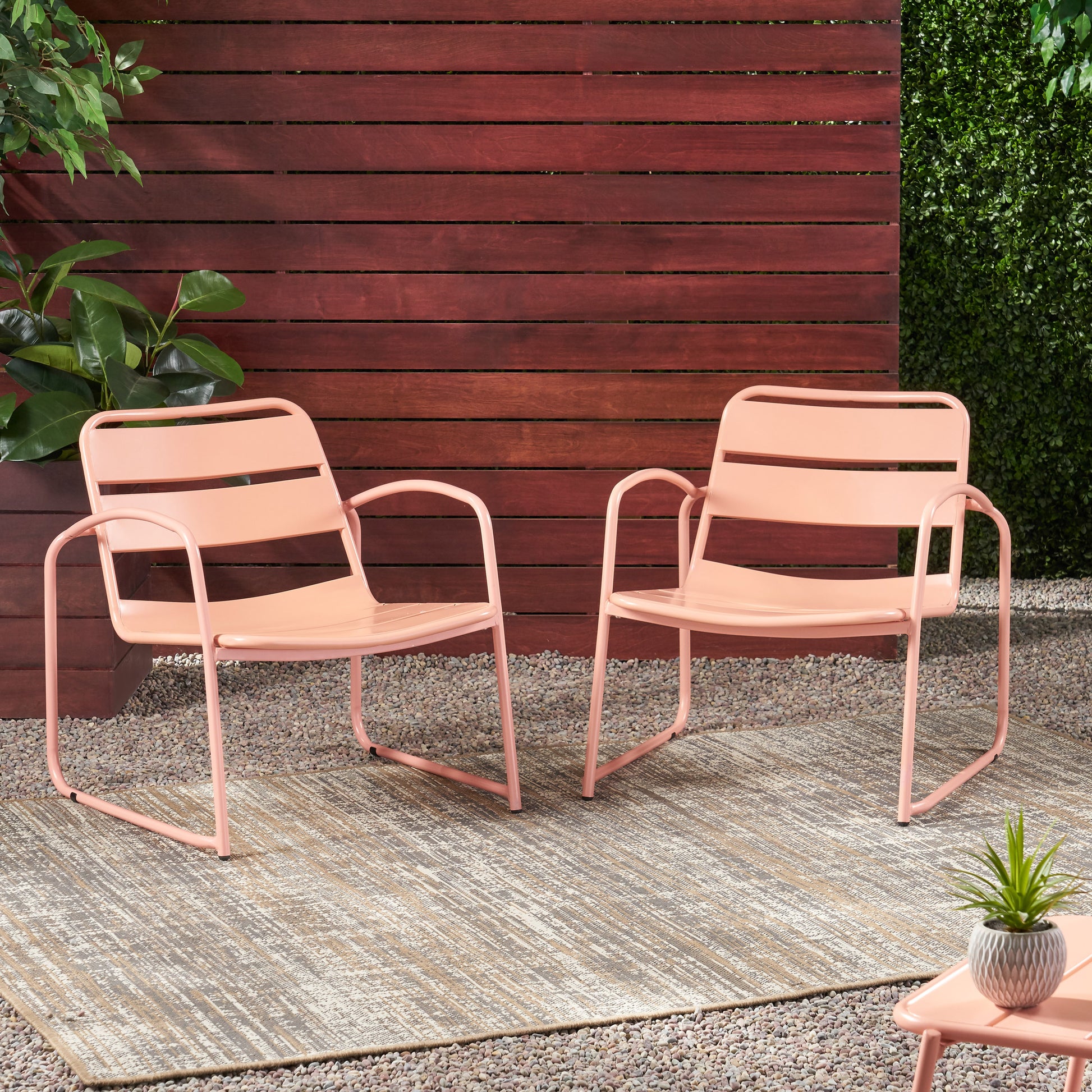 Conrad Chair Coral Iron