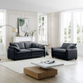 Modern Living Room Sofa Two Pieces Set, Suitable For Living Room And Small Apartment2 Pieces Sofa Set Consists Of A Single Seat Sofa And A 2 Seater Sofas,Grey Corduroy Grey Corduroy 3 Seat