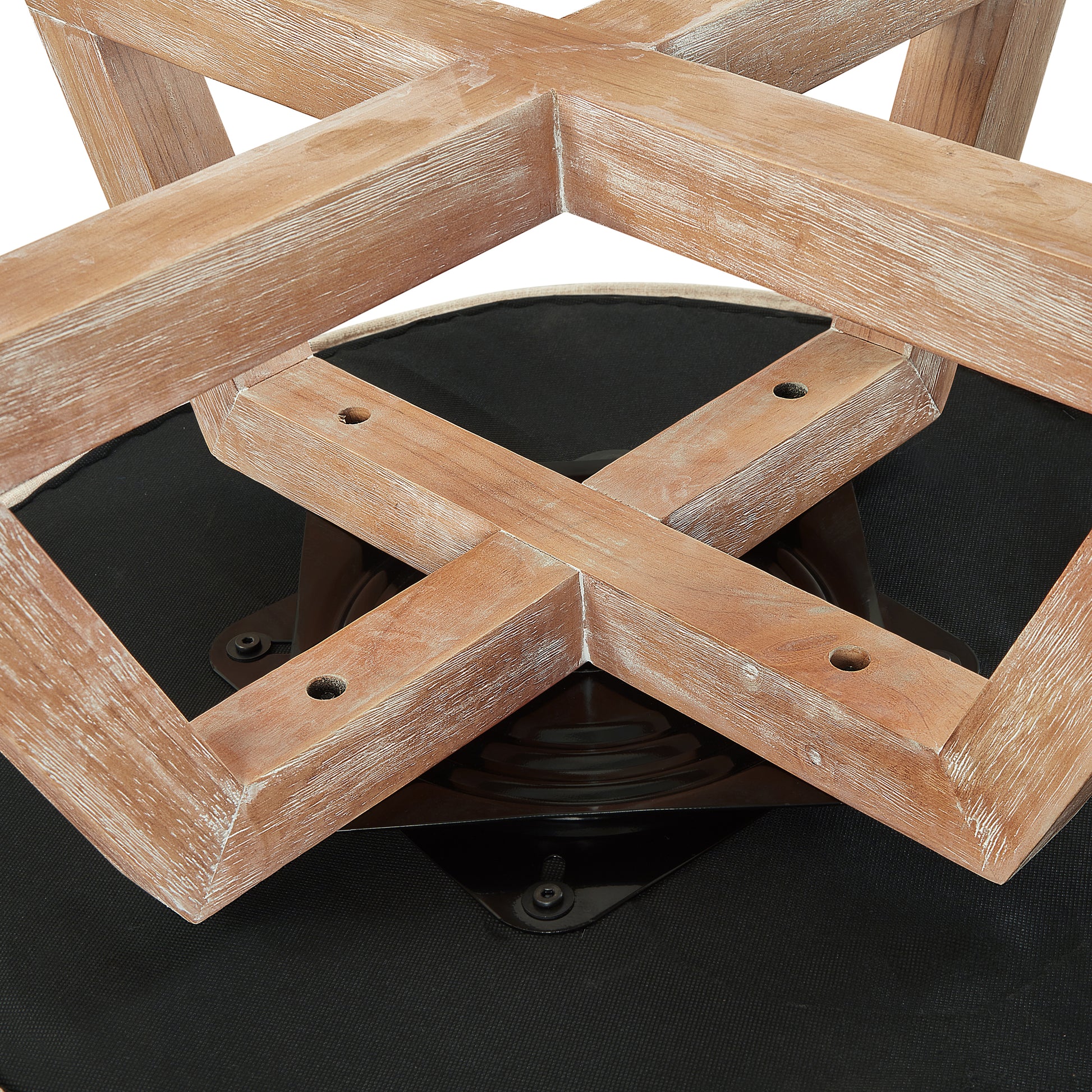 Swivel Chair With Cross Shaped Wooden Base,Lounge Chair With Solid Wood Legs, 360 Freely Swivel Chairclassic Linen Fabric For Living Room, Bedroom, Office, Dresser Beige Beige Primary Living Space American Design,Artsy,Casual,Classic,Modern Rubberwood