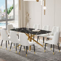 Large Modern Minimalist Rectangular Dining Table With 0.39 