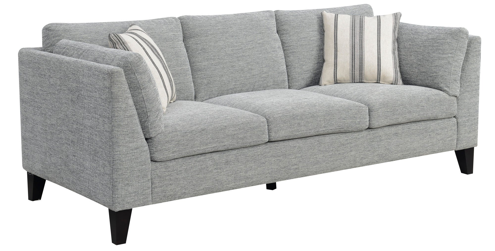 Doyle Gray Sofa Gray Foam Engineered Wood 3 Seat
