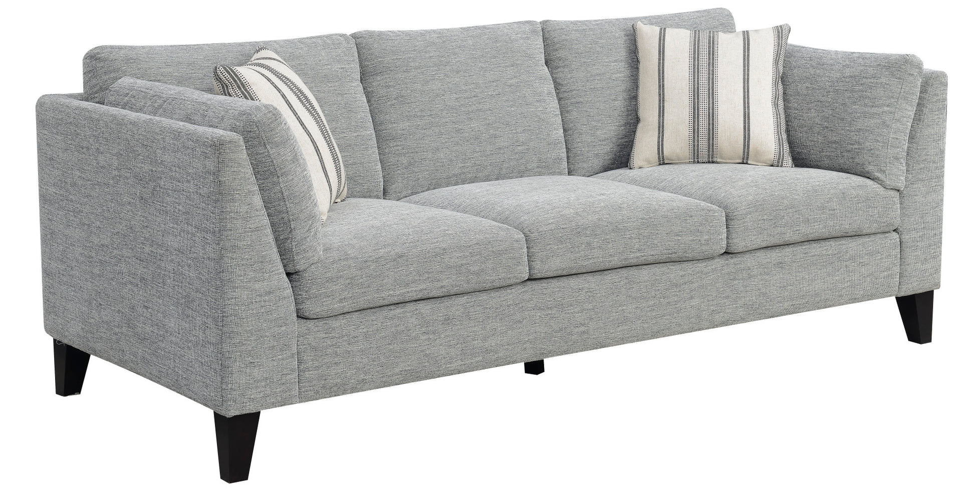Doyle Gray Sofa Gray Foam Engineered Wood 3 Seat
