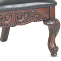 Lucille Arm Chair Brown Brown Traditional Foam Wood Fabric