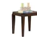 Walnut End Table With Tapered Leg Walnut Primary Living Space Poplar Square Wood