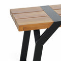 Zora Mp1 Bench Teak Black Wood