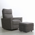 Soho Ottoman In Dark Grey Dark Grey Fabric