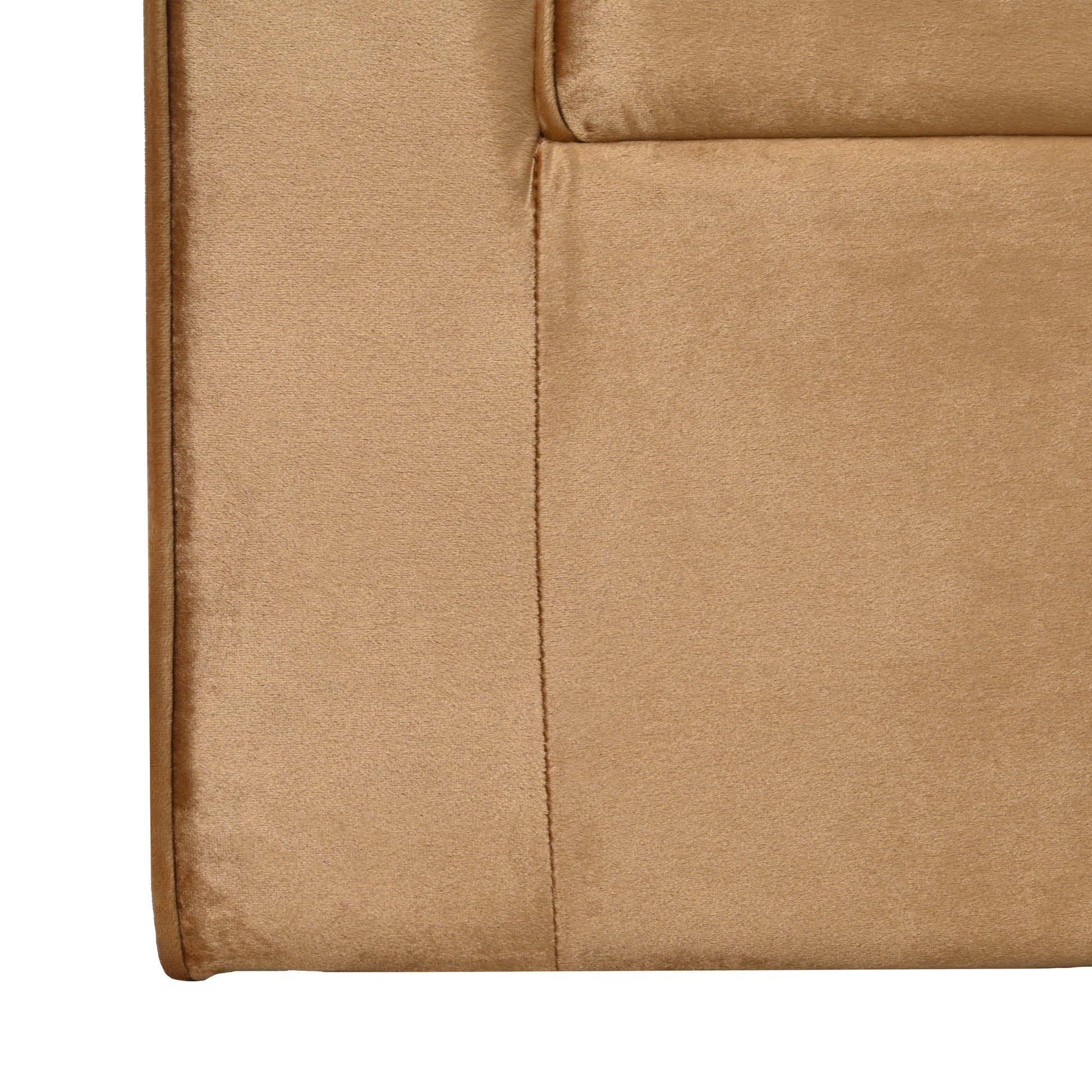 Modern Velvet Accent Chair With Ribbed Detail, Luxury Curved Fully Upholstered Accent Chair, Brown No Assembly Needed Brown Velvet