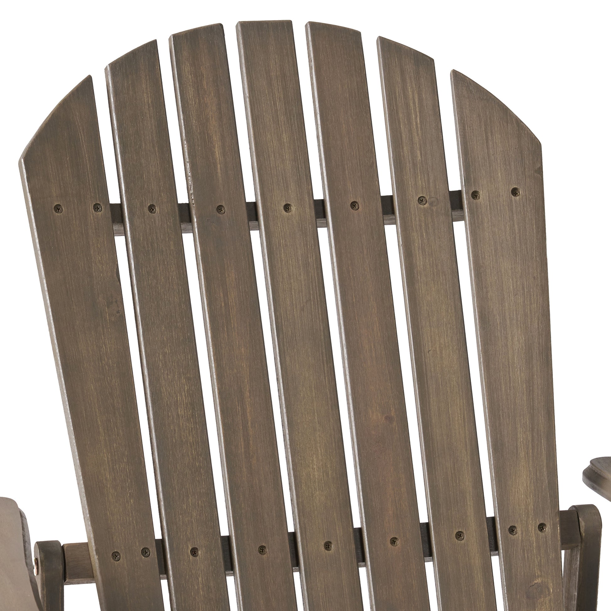 Malibu Reclining Adirondack Chair Grey Acacia Wood