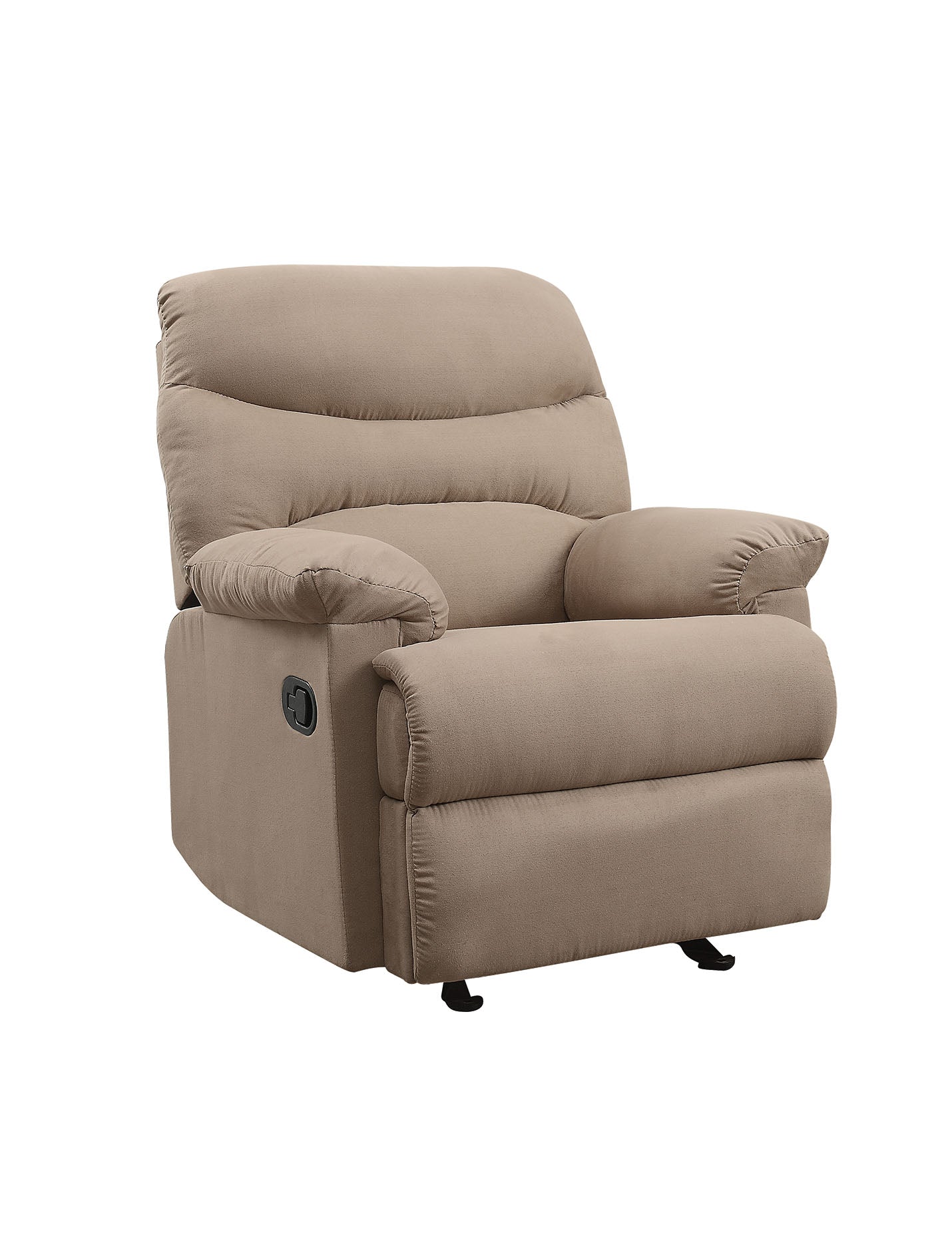 Arcadia Light Brown Microfiber Motion Recliner Light Brown Microfiber