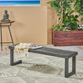 Nestor Bench, Dark Grey Dark Grey Acacia Wood