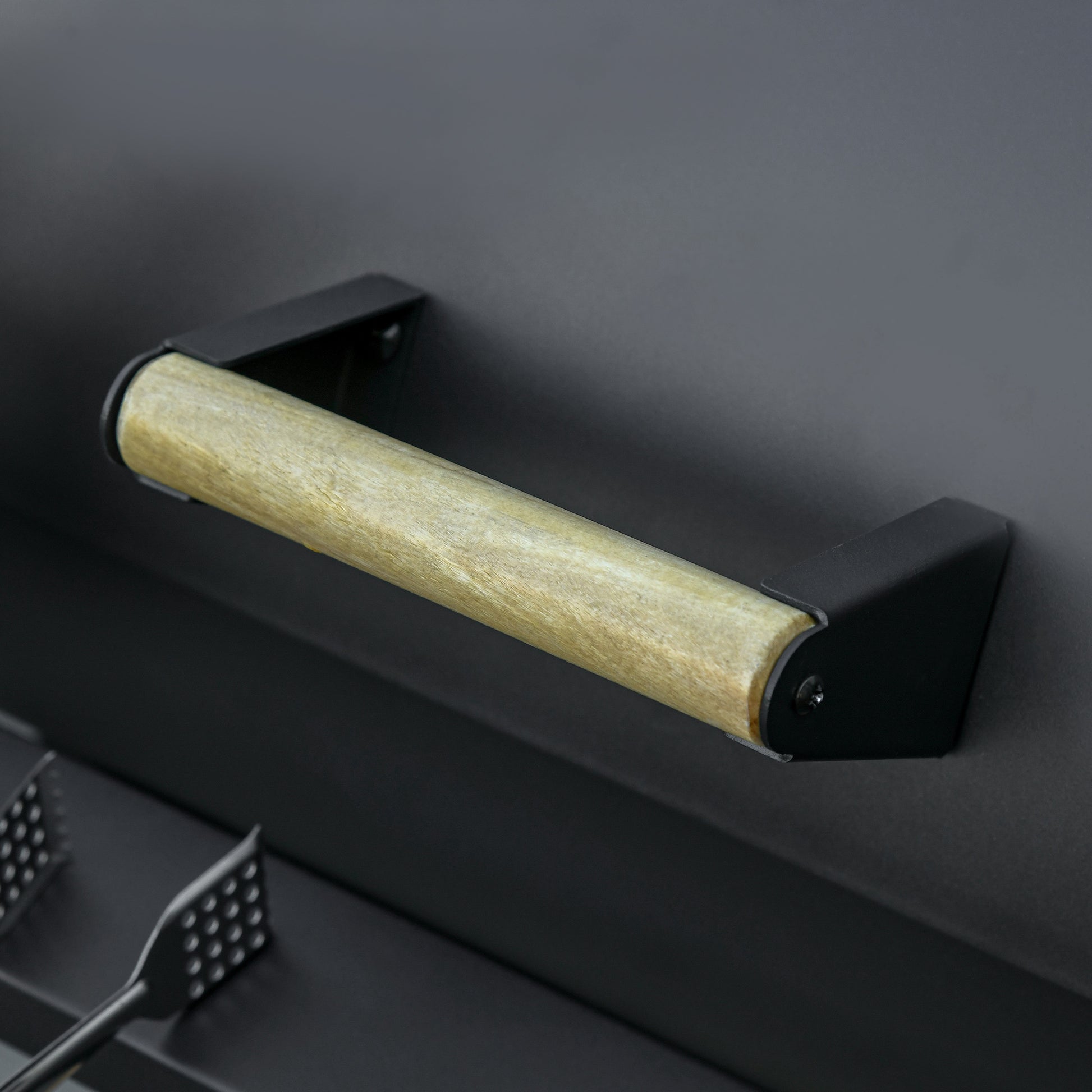 Outsunny 30" Portable Barrel Charcoal Bbq Grill, Steel Outdoor Barbecue Smoker With Storage Shelf, Wheels For Garden Camping Picnic, Black Black Carbon Steel