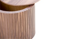 Mdf Nested Table Set 2 Pieces, Handcrafted Round Coffee Table In Living Lounge Area, Walnut Color Walnut Round Round Mdf