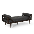 Chaise Lounge Charcoal Fabric