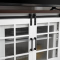 Multipurpose Sliding Door Tv Cabinet Large Storage Cabinet With 2 Sliding Glass Doors, Tv Desk Storage Rack, Adjustable Shelves For Tvs Up To 65