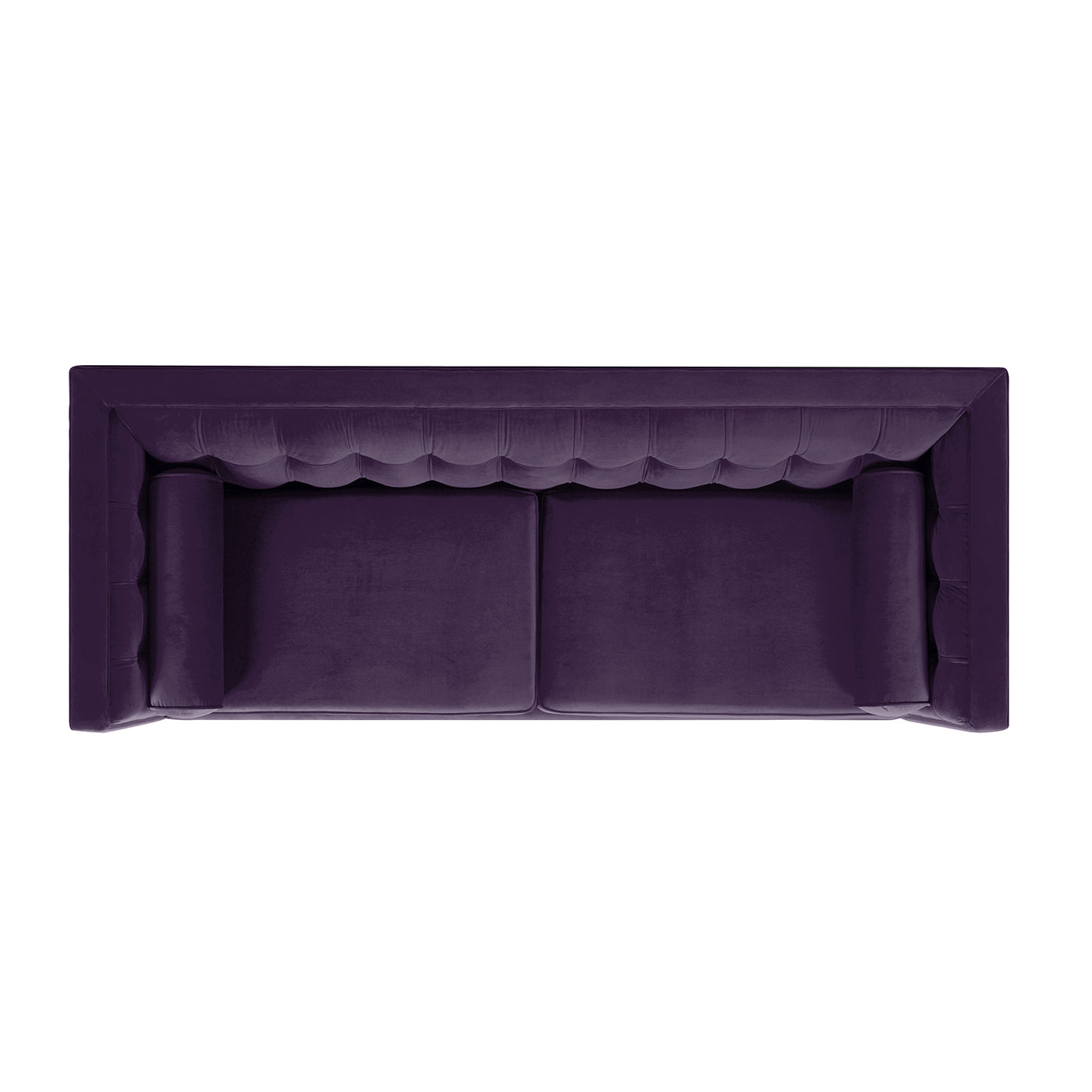 Jack 84" Modern Tuxedo Tufted Sofa, Purple Velvet Purple Foam Velvet 3 Seat
