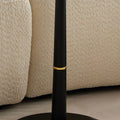 Mdf With Metal Feet, Square, Located In Living Space And Lounge Area, Coffee Table, Computer Desk, Black, 15.74