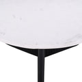Luxurious Round Mable Topped Pedestal Coffee Table, Living Room Sofa Side Table, White Black Black White Primary Living Space Industrial Freestanding Mango Coffee & End Tables Round Marble,Solid Wood Pedestal