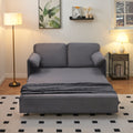 63 Inch Large Folding Sofa Bed Velvet Multifunctional Double Sofa Bed, Three Modes Switch, Suitable For Sitting, Lying And Sleeping, Suitable For Living Room, Bedroom, Apartment, Office,Gray Gray Velvet 2 Seat