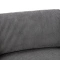 105'' 3 Seater Sofa With Removable Back Cushions And 5 Pillowsfor Living Room, Apartment, Spacious Space Gray Polyester 3 Seat