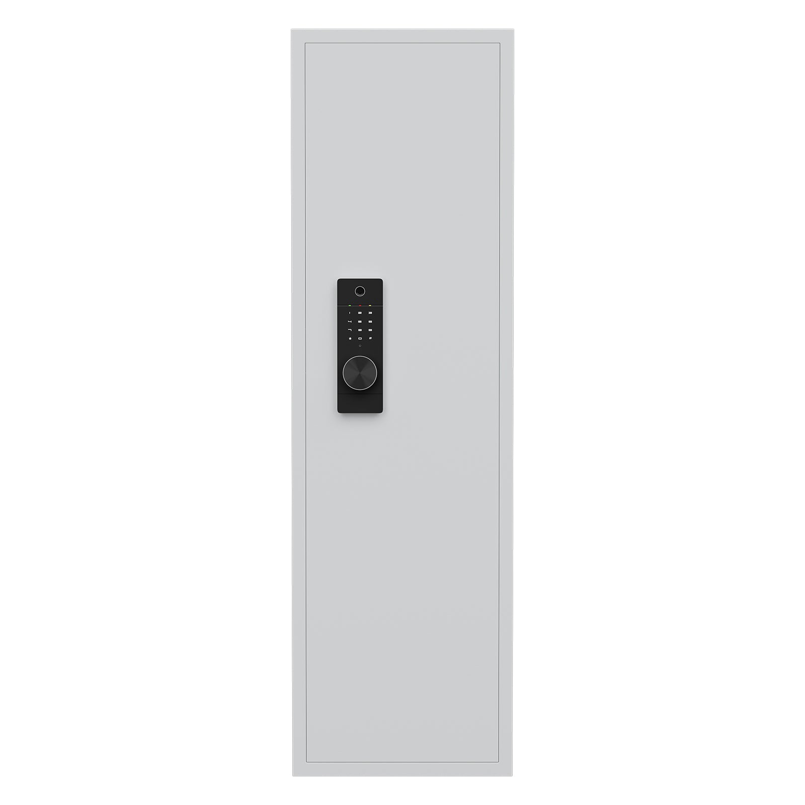 Fingerprint Touch Panel In Wall Safe,Hidden Wall Safe For Rifles And Pistols With Adjustable Shelves,Assembled Storege Safe For Firearm And Valuables White Fingerprint White Steel
