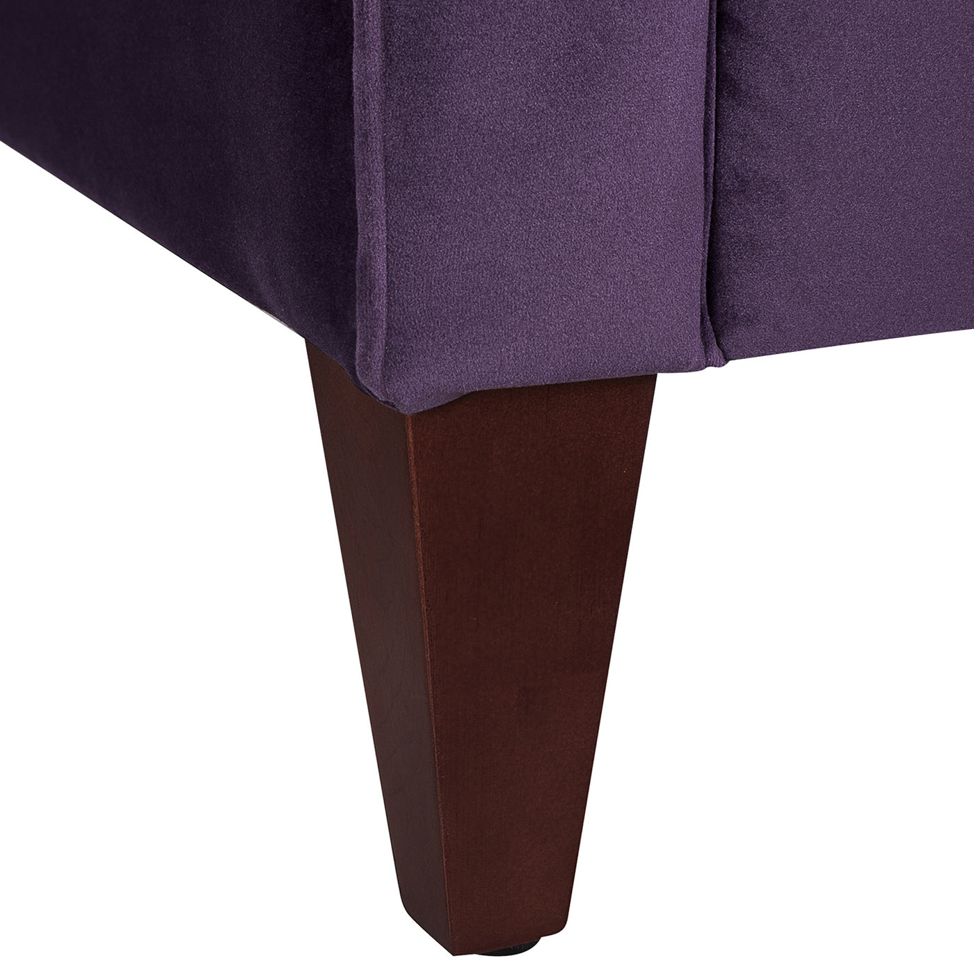 Jack 84" Modern Tuxedo Tufted Sofa, Purple Velvet Purple Foam Velvet 3 Seat
