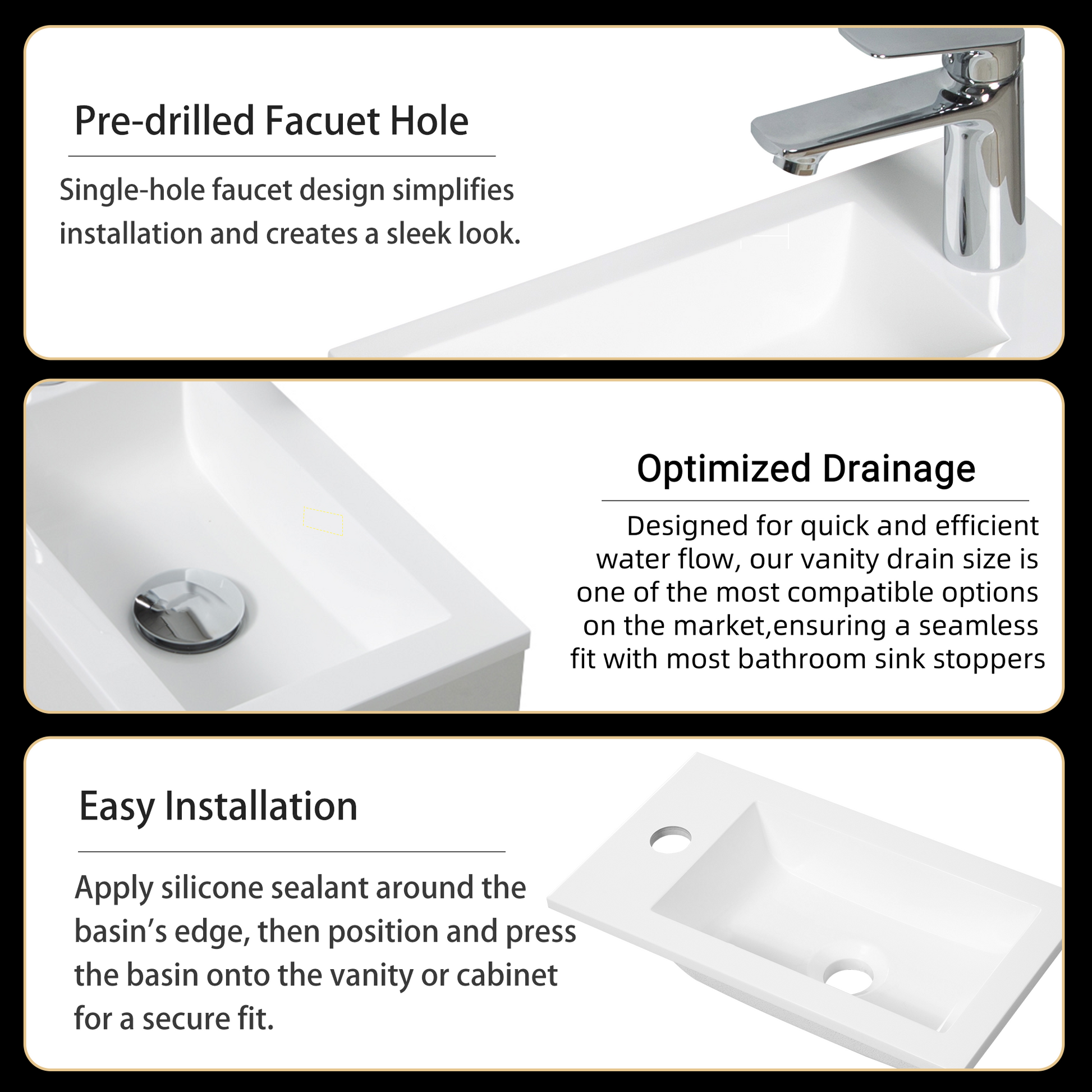 16" Floating Bathroom Vanity With Sink, Wall Mounted Small Bathroom Storage Vanity Cabinet With Resin Top Basin And Soft Close Doors, Natural Oak 24V11 16No Oak Plywood