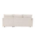 United We Win Furniture, Modular L Shaped Sofa, Modular Long Sofa With Reversible Chaise Lounge, Sofa Bed, Sleeper Sofa, Modular Sofa Combination With Storage Seats. Beige Velvet 3 Seat