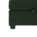 Living Room Sofa Set With 3 Seat Couch And 2 Seat Loveseat, Hidden Storage Under Seat, Soft Back Cushions And Arm Cushionsadjustable Arms And Backs Green Green Polyester 5 Seat