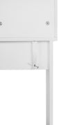 Makeup Vanity Desk With Led Lighted Mirror ,Dressing Table Set With 2 Large Drawers 10 Led Light ,White Color White Primary Living Space Modern Particle Board