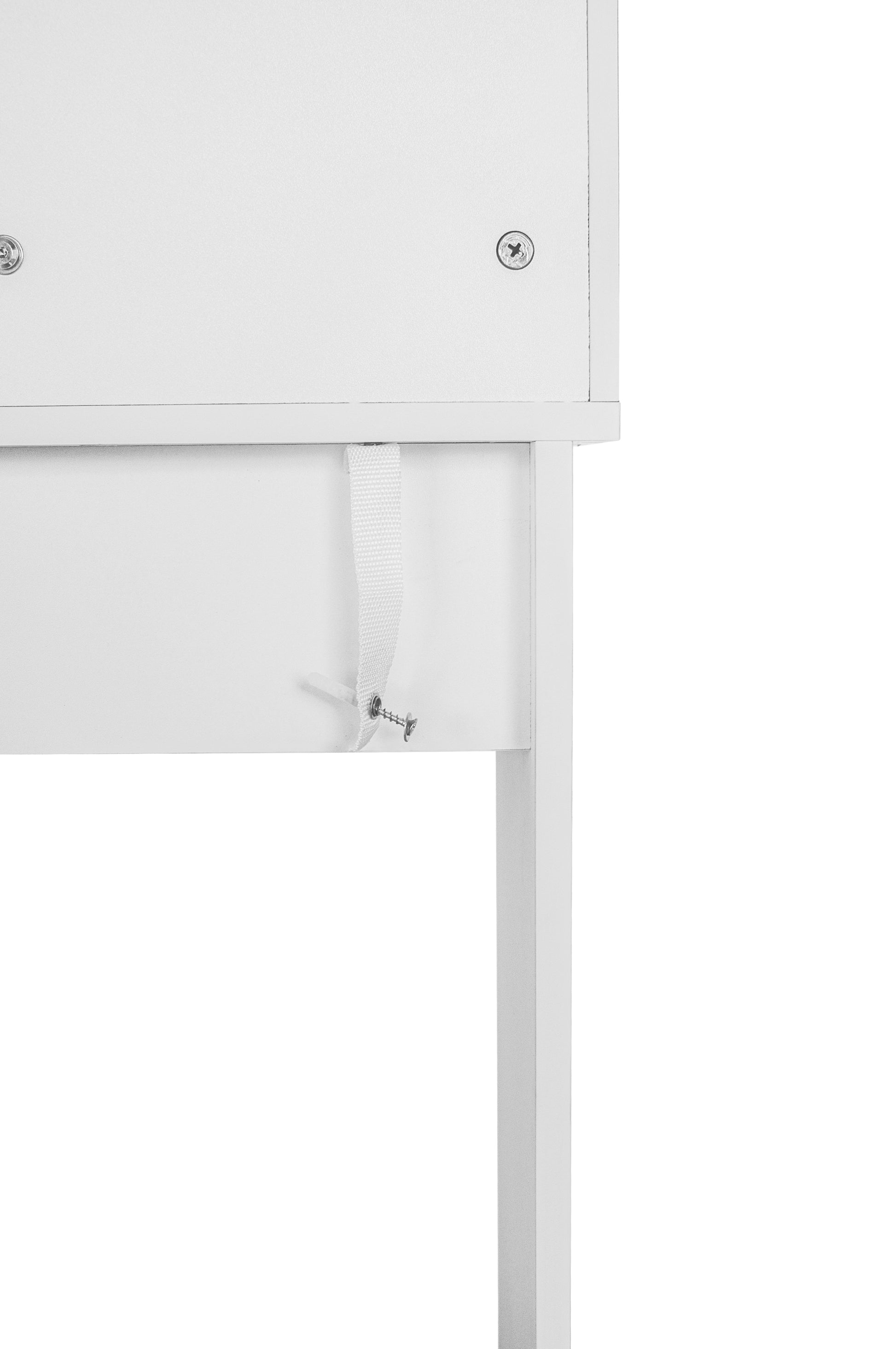 Makeup Vanity Desk With Led Lighted Mirror ,Dressing Table Set With 2 Large Drawers 10 Led Light ,White Color White Primary Living Space Modern Particle Board