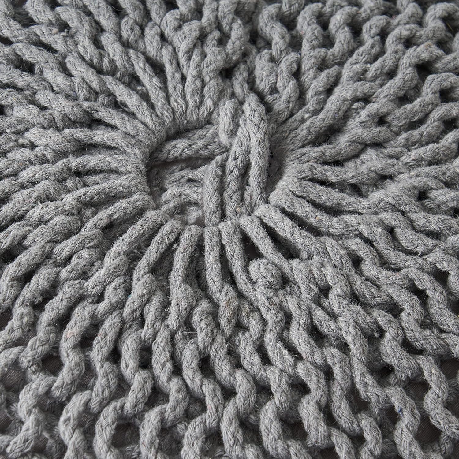 Malibu Pouf Grey Wool
