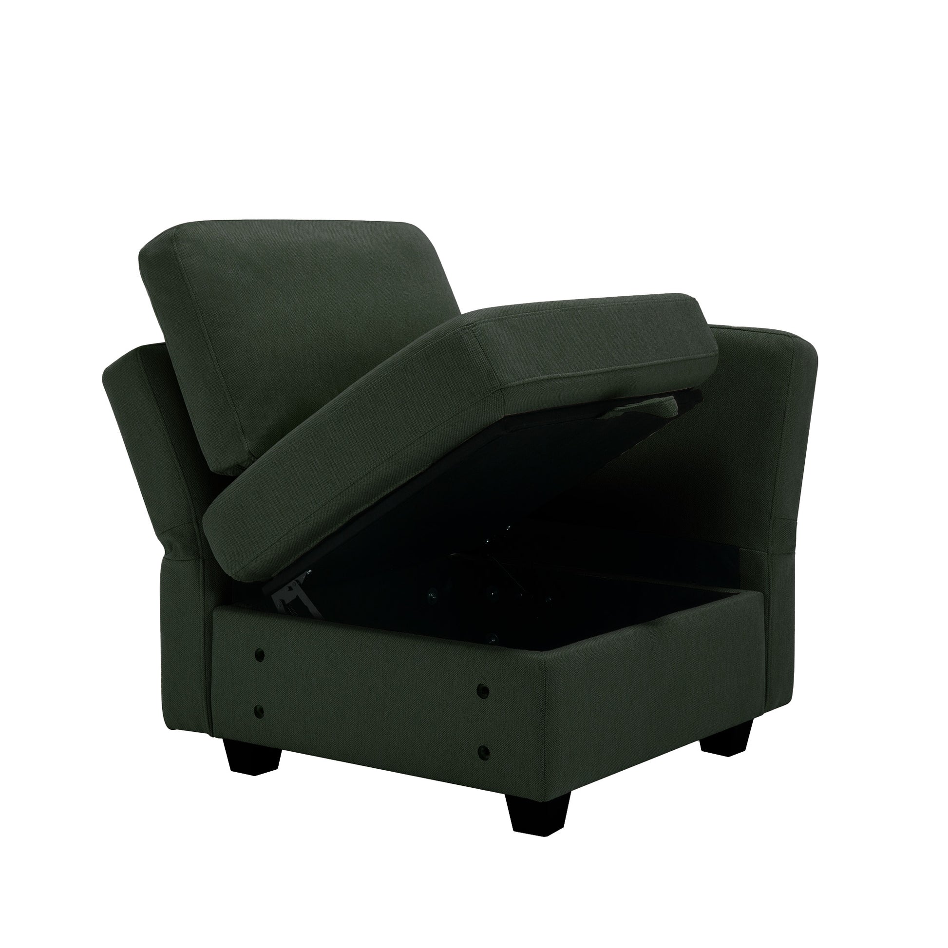 Palmilla Corner Sofa Green Green Polyester 1 Seat