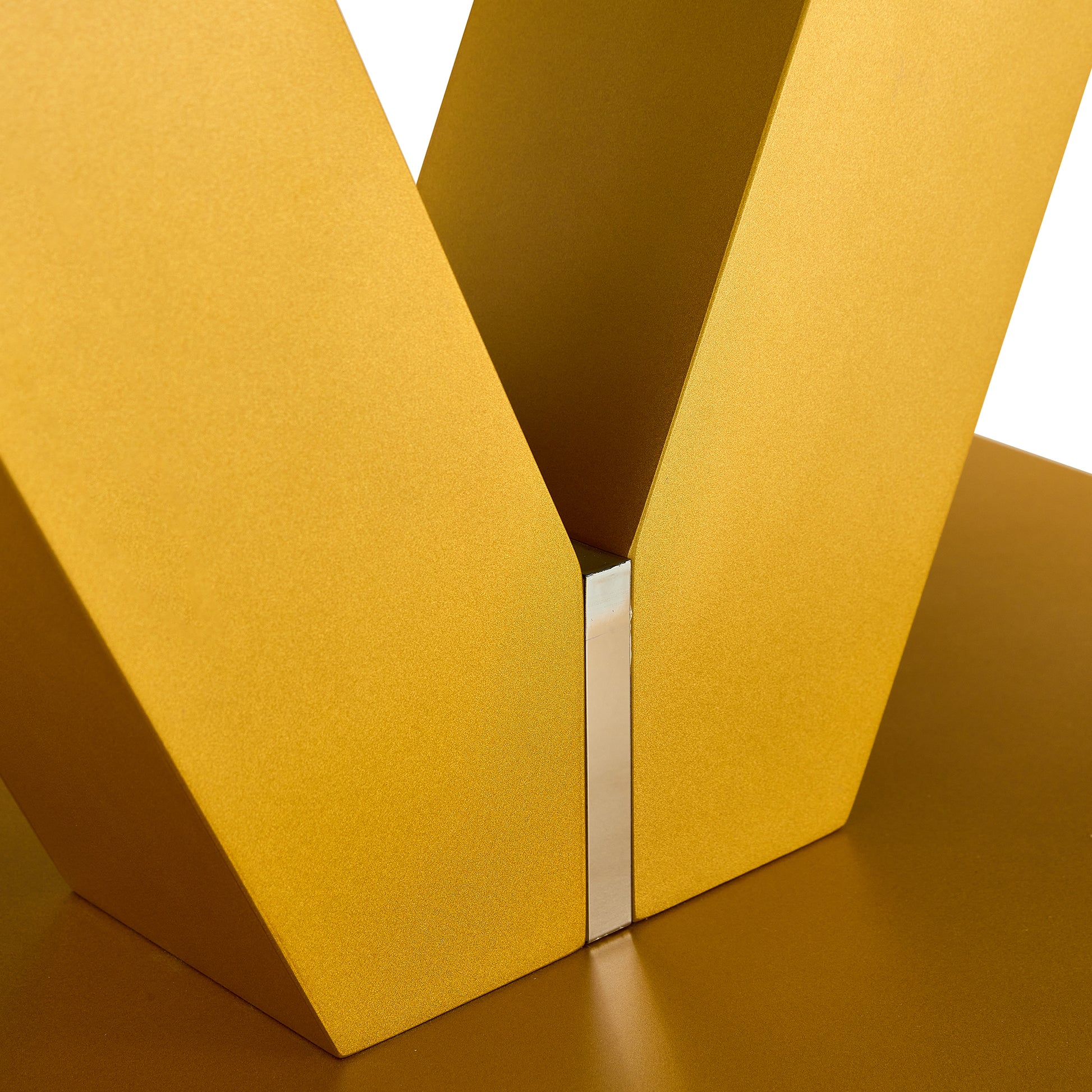 Modern Minimalist Coffee Table. Tempered Glass With Stickers Tabletop,Golden Mdf Pillars. Suitable For Living Room And Dining Room Gold Mdf Glass