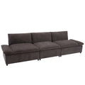 119.5'' 3 Seater Sofa With 2 Storage Unitsfor Living Room, Office, Apartment Gray Polyester 3 Seat