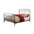 Metal Full Size Platform Bed With Headboard & Footboard, Deep Bronze Bronze Metal