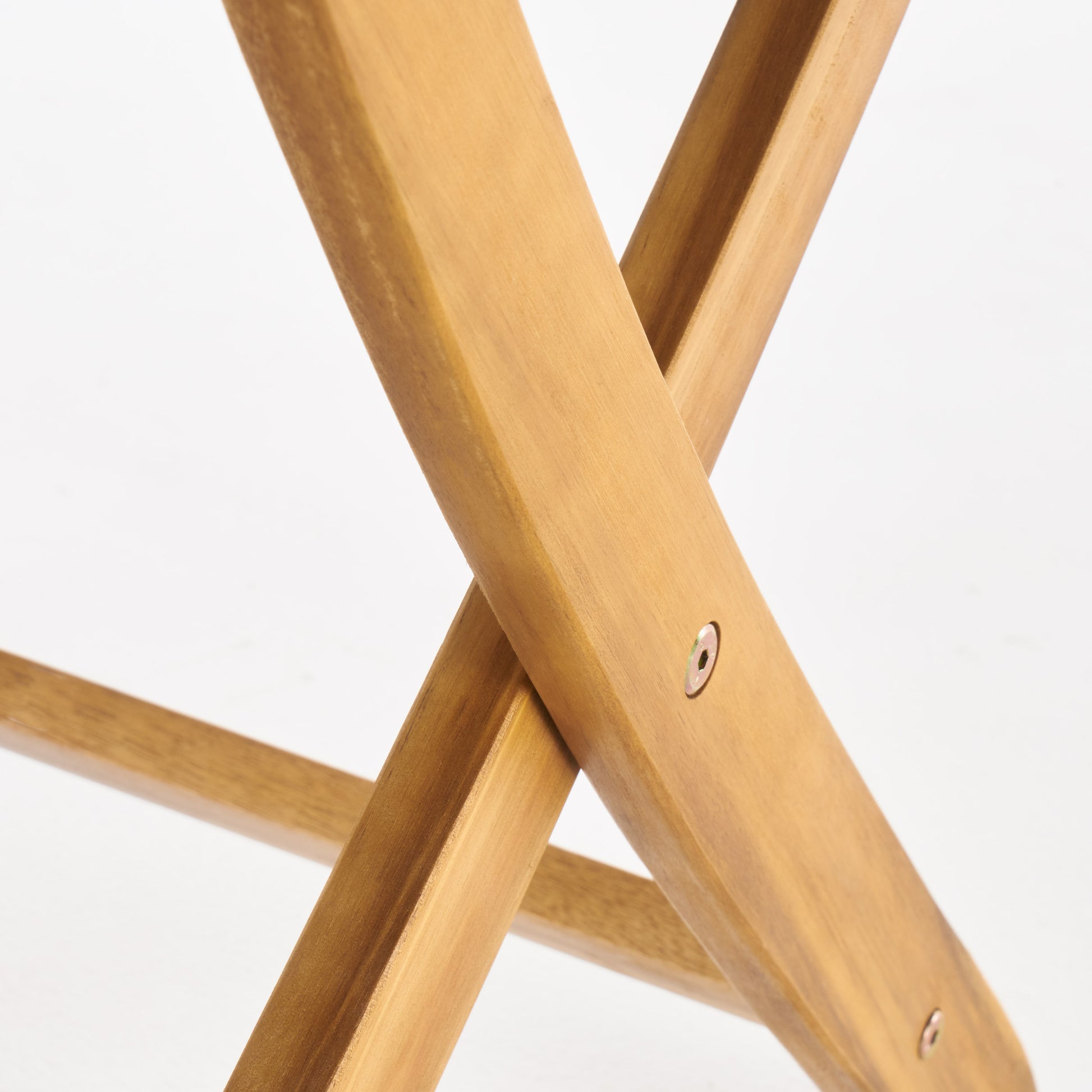 Positano 25 Inch Foldable Bistro Table Natural Acacia Wood