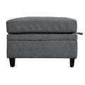 U Shaped Sectional Couch Convertible Sectional Couch With Double Chaise 6 Seat Sectional Sofa For Living Room Grey Fabric 6 Seat