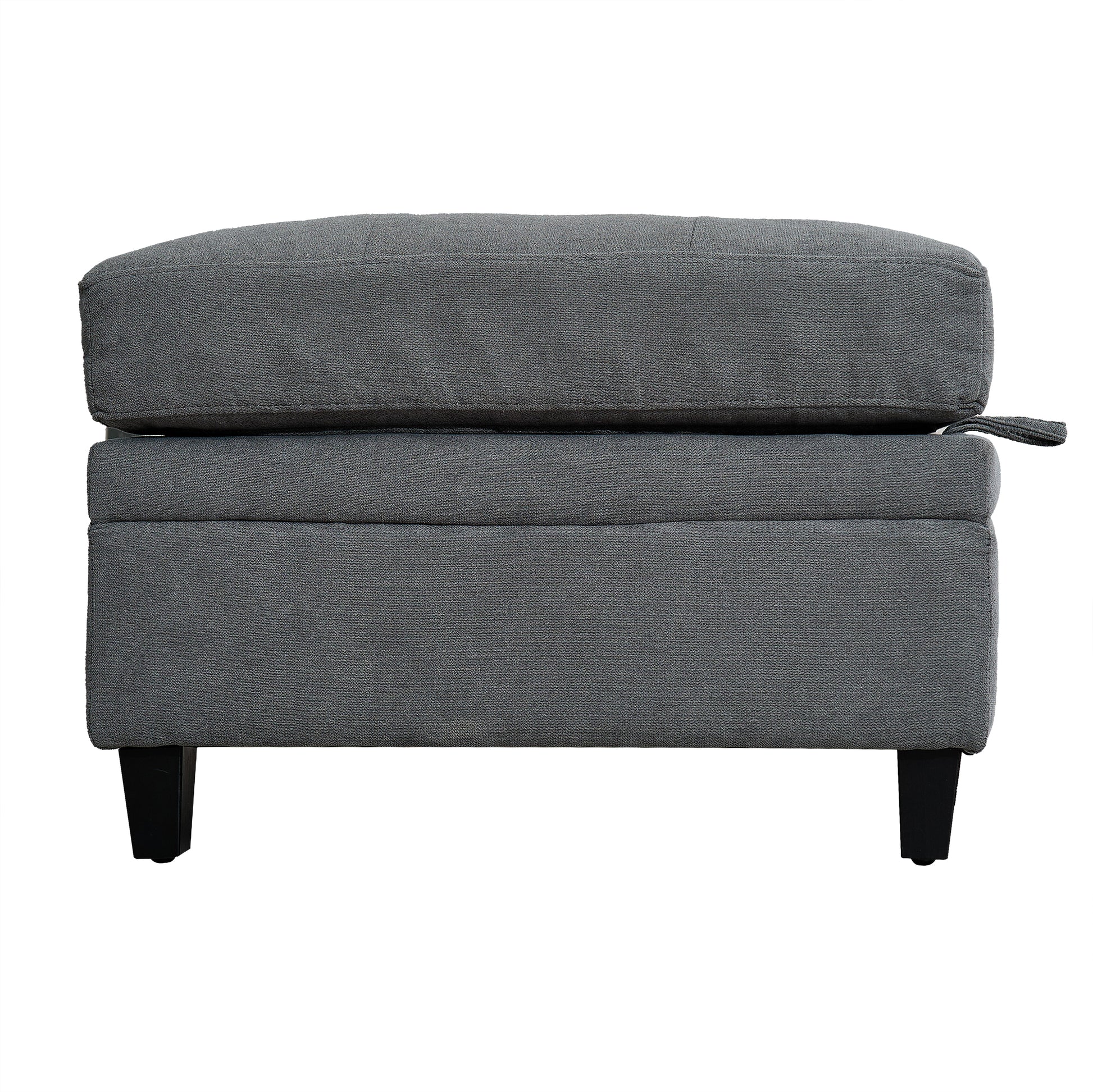 U Shaped Sectional Couch Convertible Sectional Couch With Double Chaise 6 Seat Sectional Sofa For Living Room Grey Fabric 6 Seat