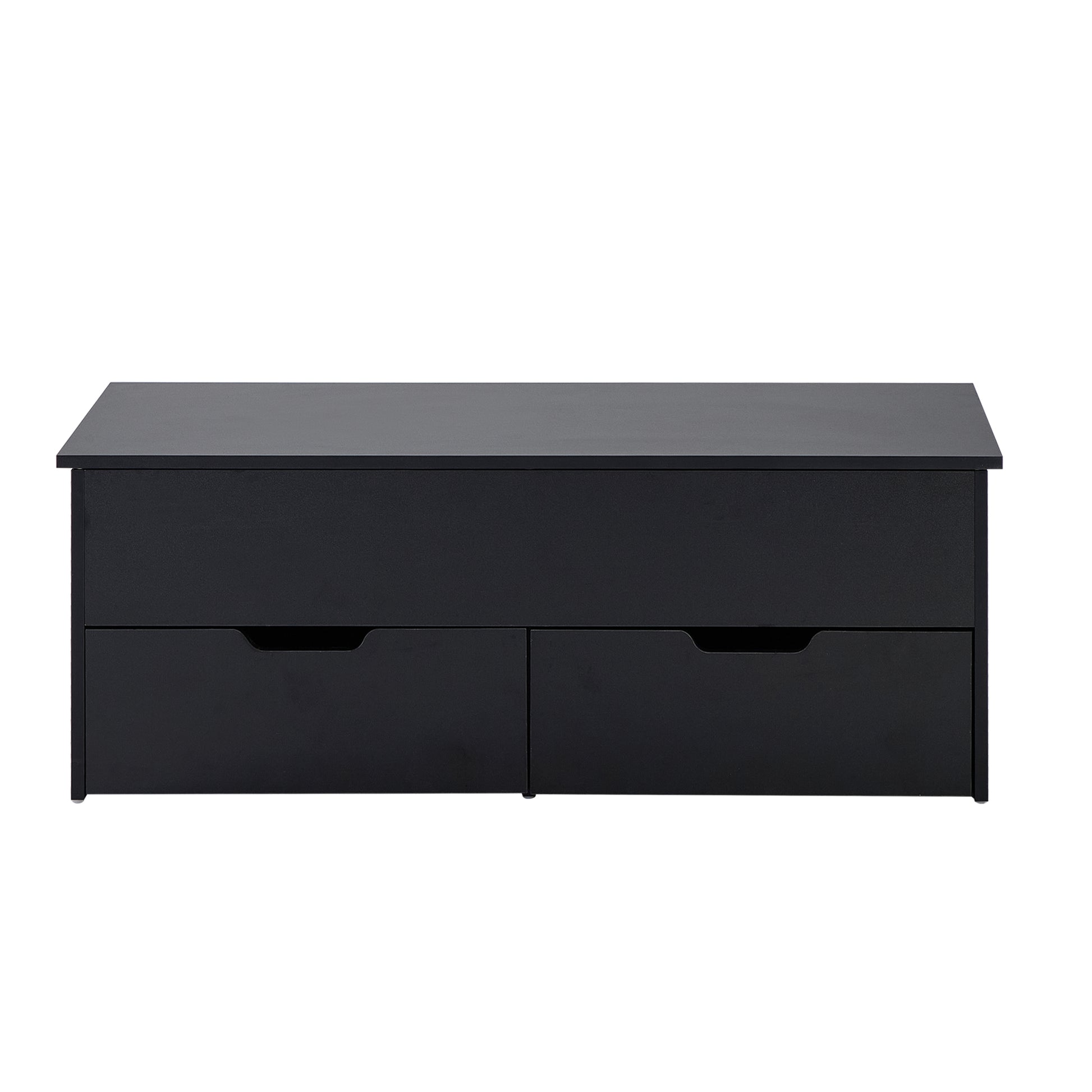 Lift Top Coffee Table With Storage Center Tables Hidden Compartment & 2 Drawers, Sofa Table For Living Room Black Particle Board Mdf