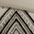 3 Piece Cotton And Flax Linen Blend Comforter Set Natural Full Queen Queen White Black Cotton