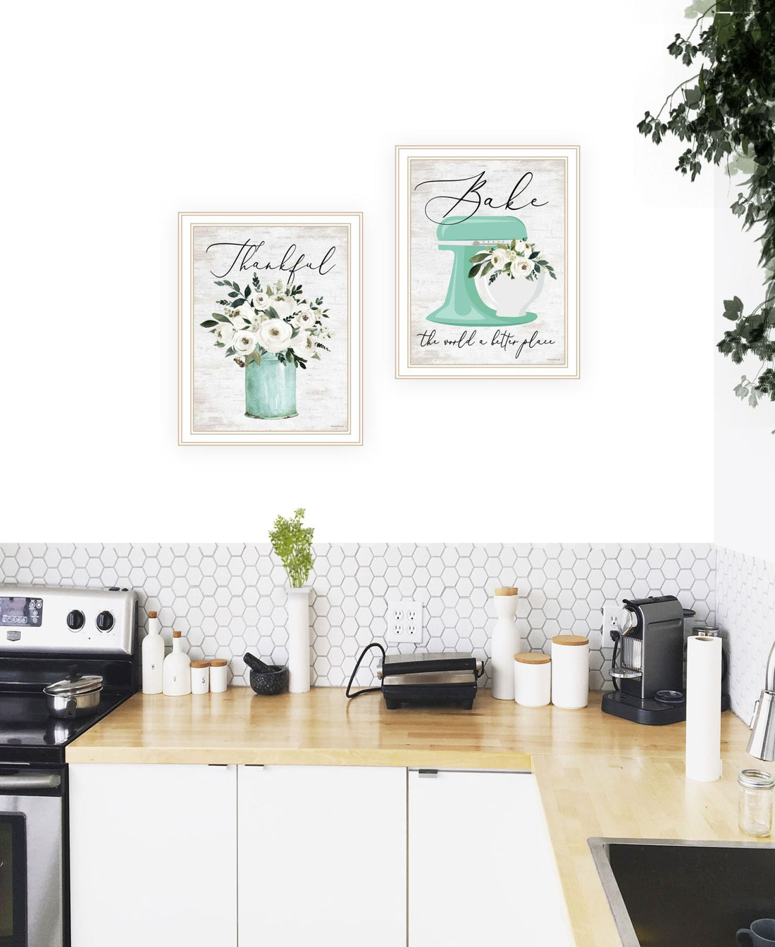 "A Better Batter" Framed Wall Art For Living Room, Wall Art Print For Home Decor, Bedroom Wall Art By Lettered & Lined Multicolor Wood Paper