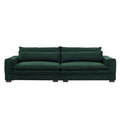 104.72'' Mid Century Sofa Couch Modern Upholstered Couch For Livingroom,Bedroom, Apartment, Home Office Green Green Fabric 4 Seat