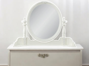 Dorothy Mirror, Ivory Finish Bd02268 Ivory Wood