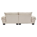 Corduroy Sofa Sleeper Couch Loveseat Sofa With Pillows Comfy Upholstered Deep Seat Sofa For Bedroom,Living Room,Apartment,Office,Dorm Beige Corduroy Beige Foam Upholstered 2 Seat