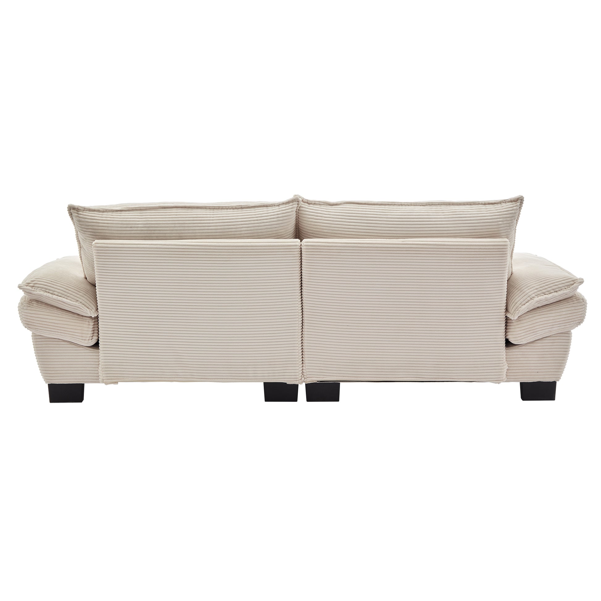 Corduroy Sofa Sleeper Couch Loveseat Sofa With Pillows Comfy Upholstered Deep Seat Sofa For Bedroom,Living Room,Apartment,Office,Dorm Beige Corduroy Beige Foam Upholstered 2 Seat