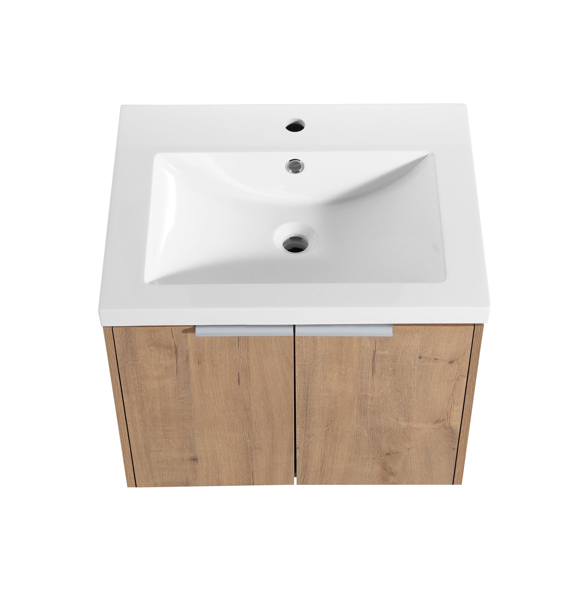 60" Wall Mounted Bathroom Vanity With Sink And Side Cabinet, Soft Close Doors,00112Imox1 0624Imox2 0612Gwh Combination Cabinet Kd Packing Imitative Oak Bathroom Modern Plywood Plywood