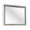 Gray Landscape Mirror Gray Solid Wood Mdf Glass