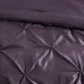 7 Piece Tufted Comforter Set Plum Full Full Plum Polyester