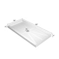 Glasstone Shower Base Smc Solid White Finish 6030 White Bathroom Stainless Steel