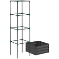 Outsunny Galvanized Raised Garden Bed, 24